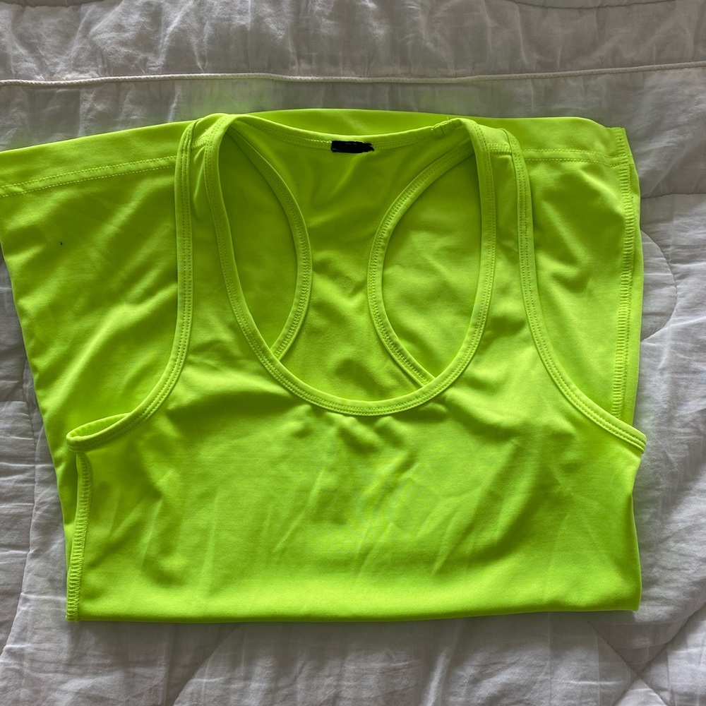 Neon Yellow Activewear Tank